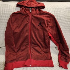 Jordan Red Full-Zip Hoodie